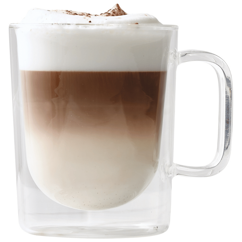 Mod Double Wall Latte Mugs - Set of 2