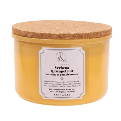 Verbena & Grapefruit 3-Wick Wood Lid Candle