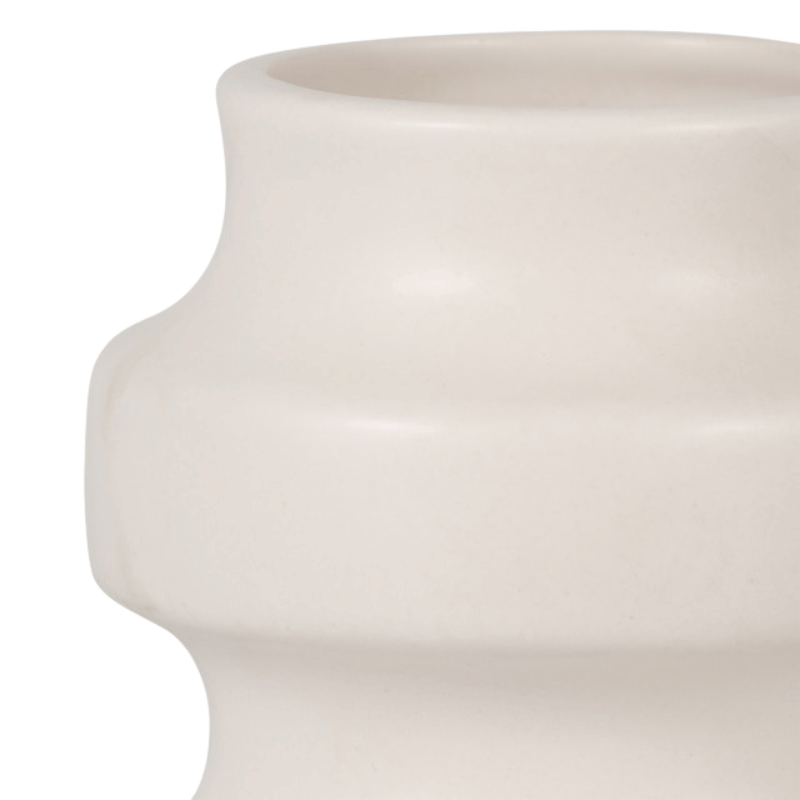 Small White Tiered Vase