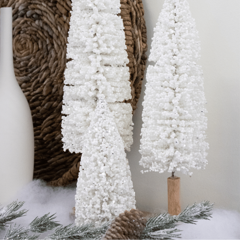 Medium Pearl Shimmer Cone Tree