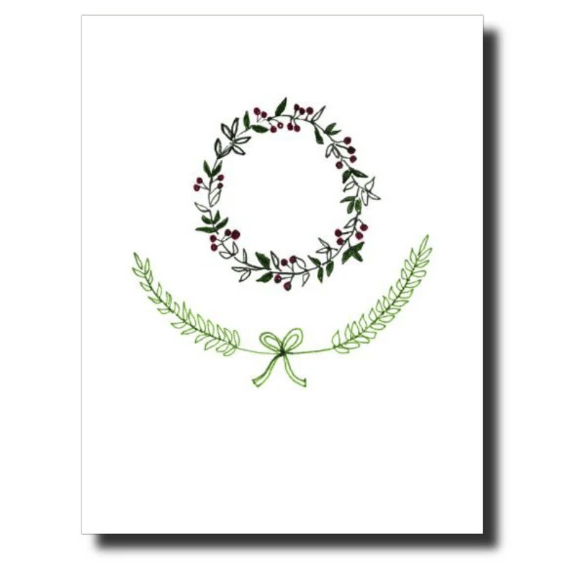 Wreath Greeting Card