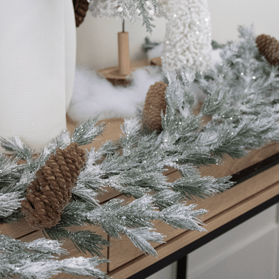 Glittered Pine Garland