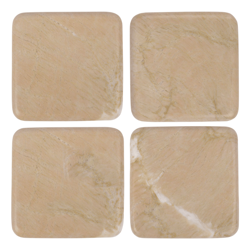 Katini Rolled Edge Coasters - Set of 4