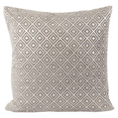 Taupe Double Diamond Pillow