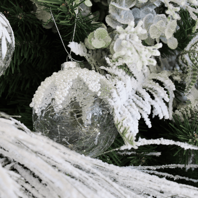 Snow Pearl Glass Ornament