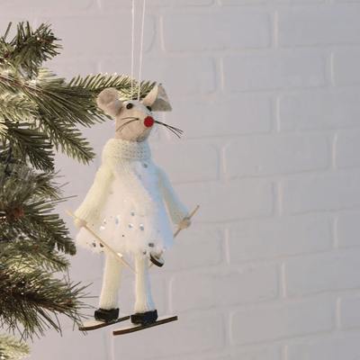 Mia Mantel Mouse Ornament