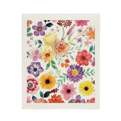 Mixed Floral Sponge Cloth Multi