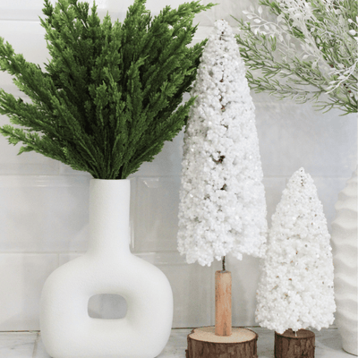 Medium Pearl Shimmer Cone Tree