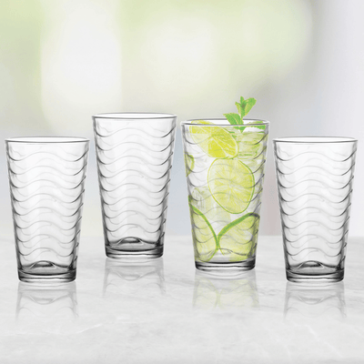 Charm Highball Drinking Glasses - Set of 4