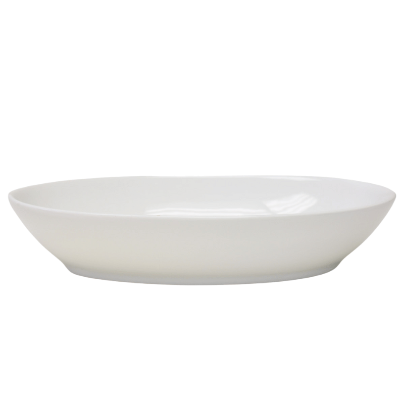 White Basics Oval Serving Bowl