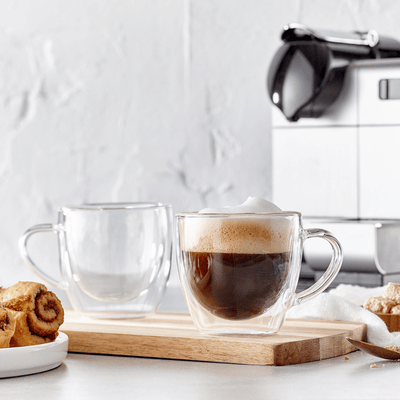 Barista Double Wall Cappuccino Mugs - Set of 2