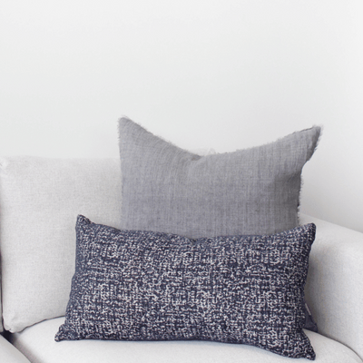 Lina Linen Pillow, Warm Grey