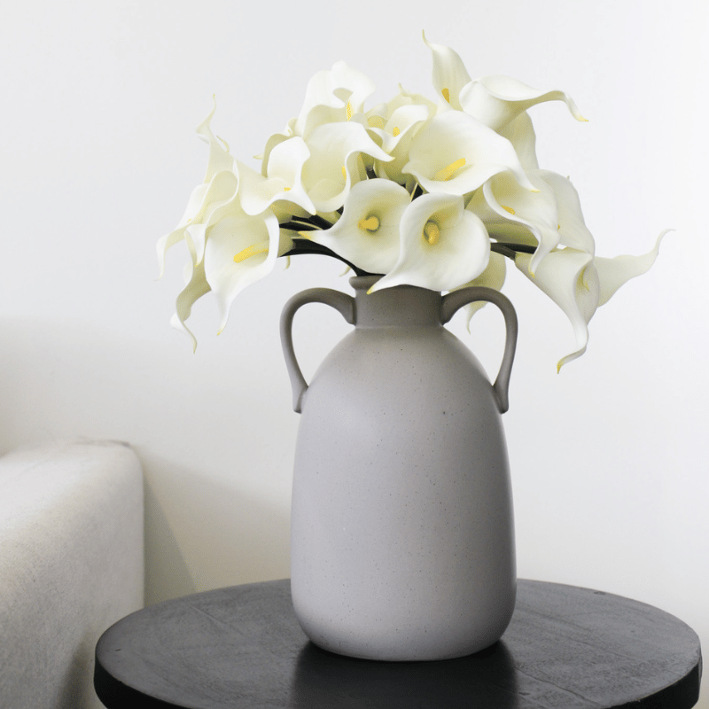 Grey Eared Vase