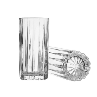 Parallels Highball Glasses - Set of 6