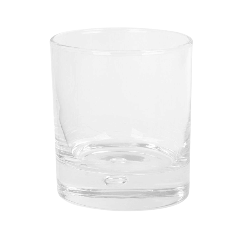 Clarity Bubble Double Old Fashion Glasses - Set of 4