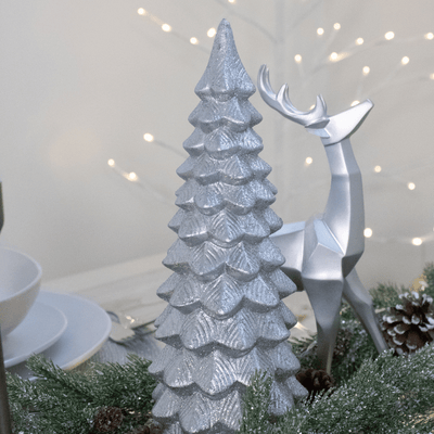 Large Silver Glitter Tree