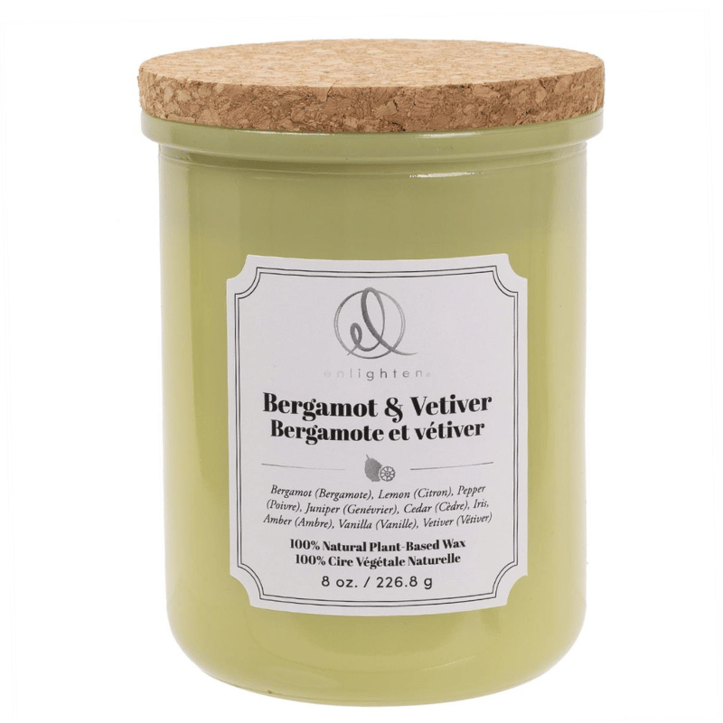 Bergamot & Vetiver Wood Lid Candle