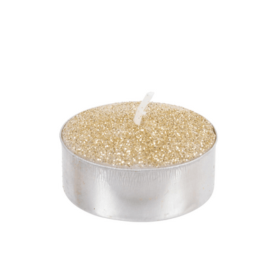 Metallic Gold Tealight Candles - Set of 9