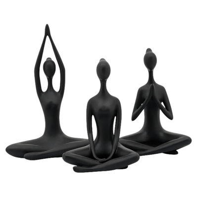 Idalia Black Yoga Figurine