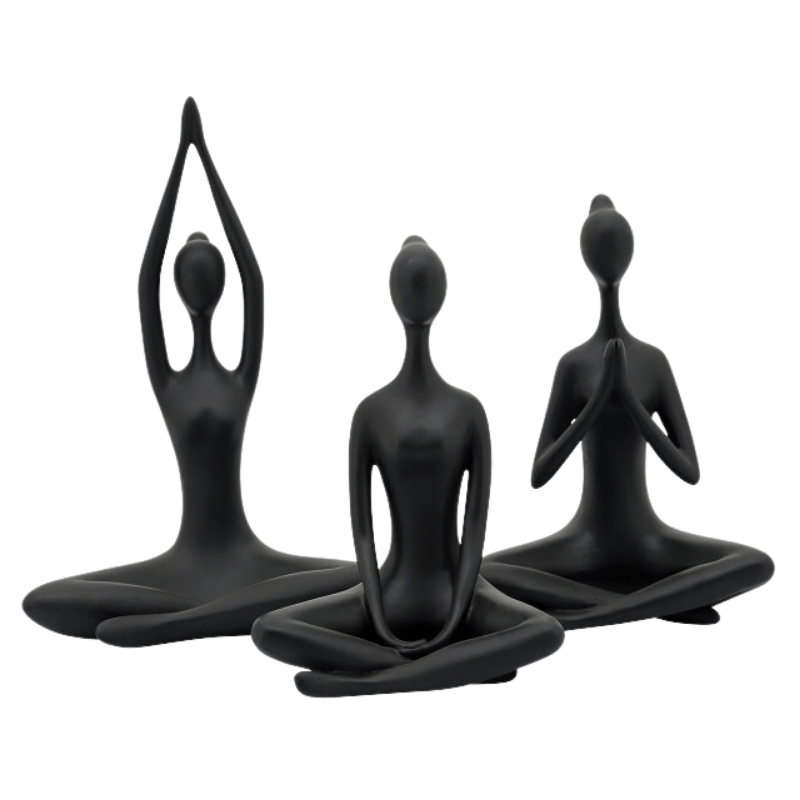 Thalia Black Yoga Figurine