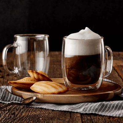 Barista Double Wall Cappuccino Mugs - Set of 2