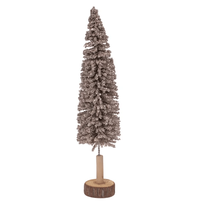 Large Champagne Shimmer Cone Tree