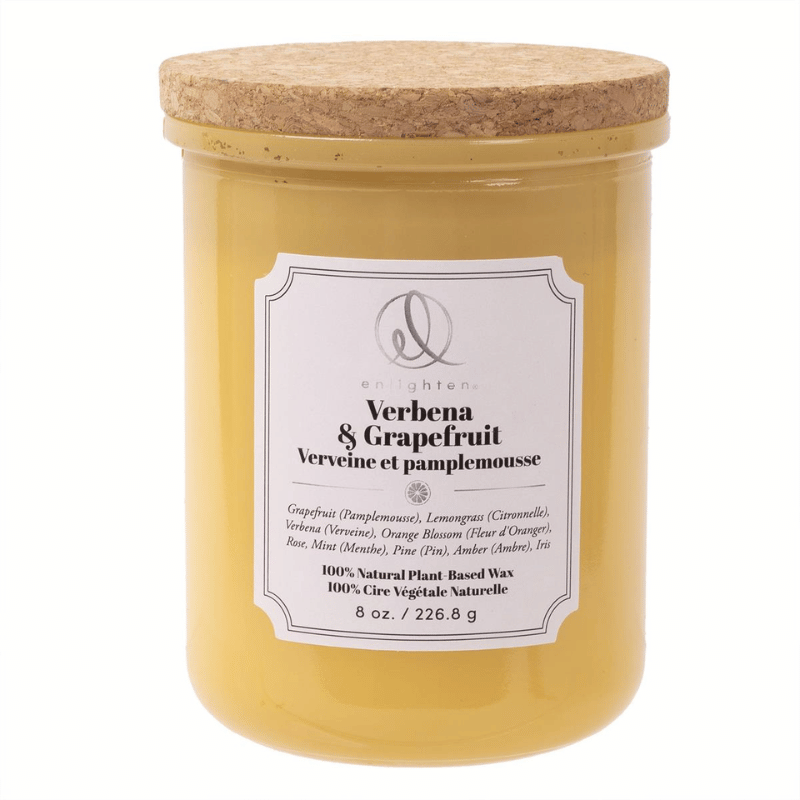 Verbena & Grapefruit Wood Lid Candle