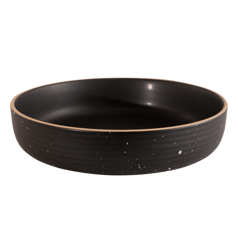 Black Speckled Pasta Bowl