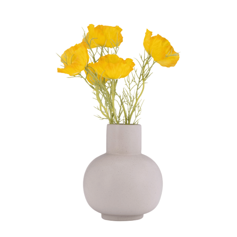 Grey Bulbous Vase