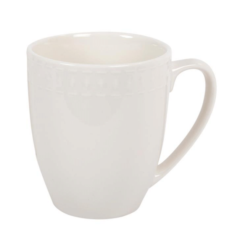 Vintage Embossed Mug - Geo Design