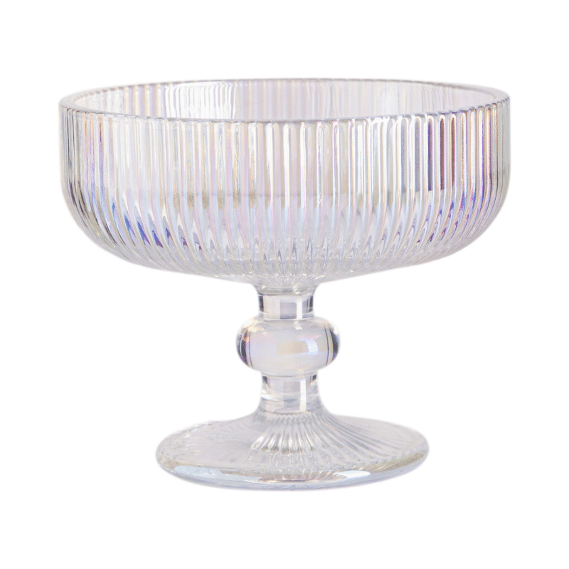 Celeste Iridescent Coupe Glass