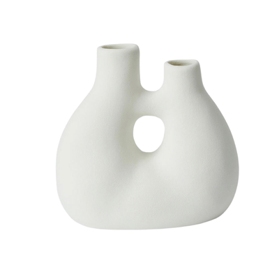 Ainsley Double Stem Donut Vase