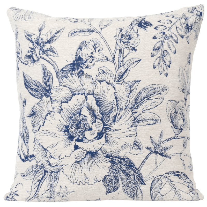 Blue & White Toile Pillow