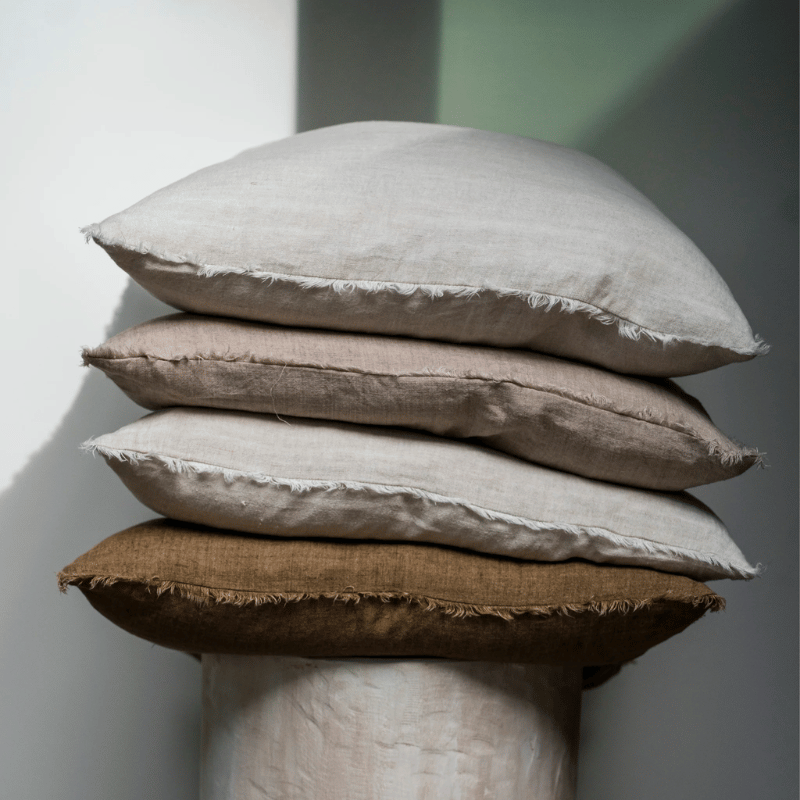 Lina Linen Pillow, Sand