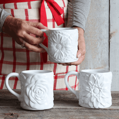 White Rose Mug