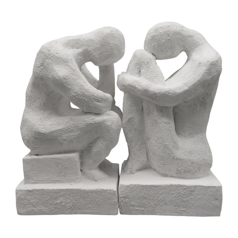 Thinking Man Bookends - Set of 2