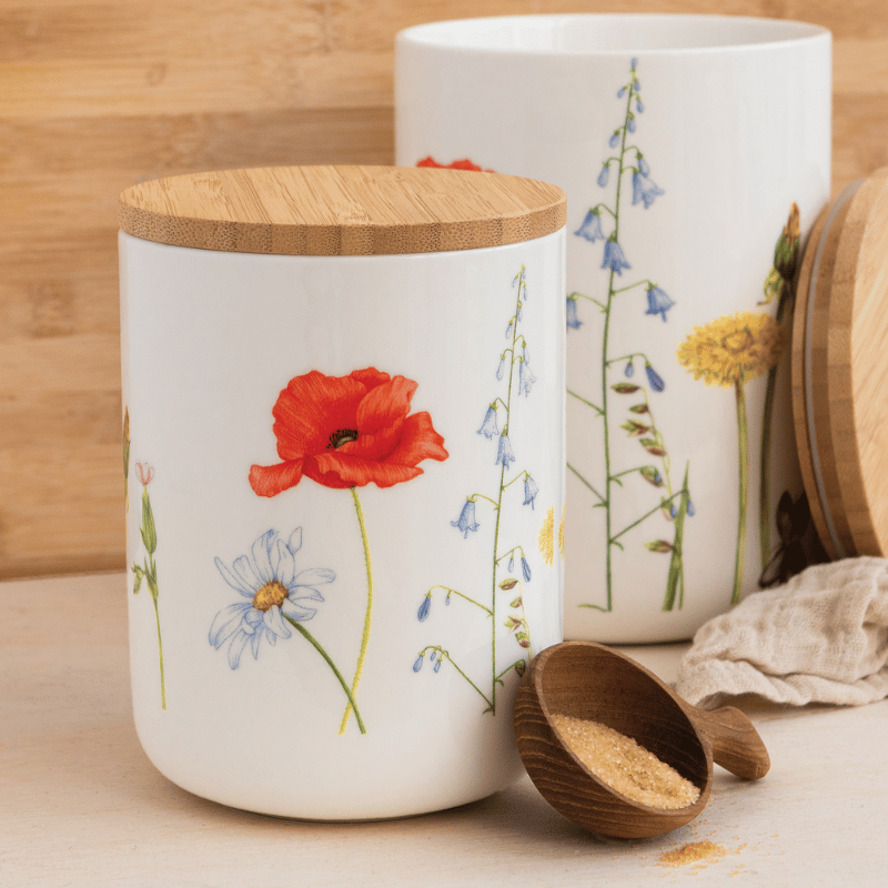 Wildflower Canisters - Set of 2