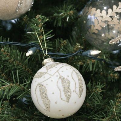 Leaf Etched Ornament