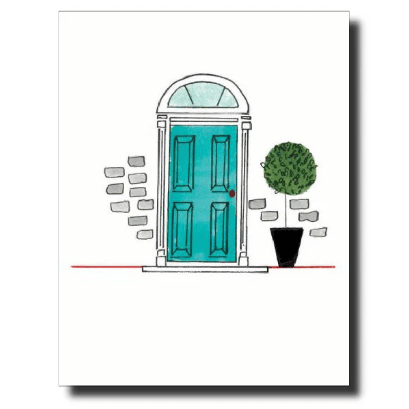 Blue Door Greeting Card