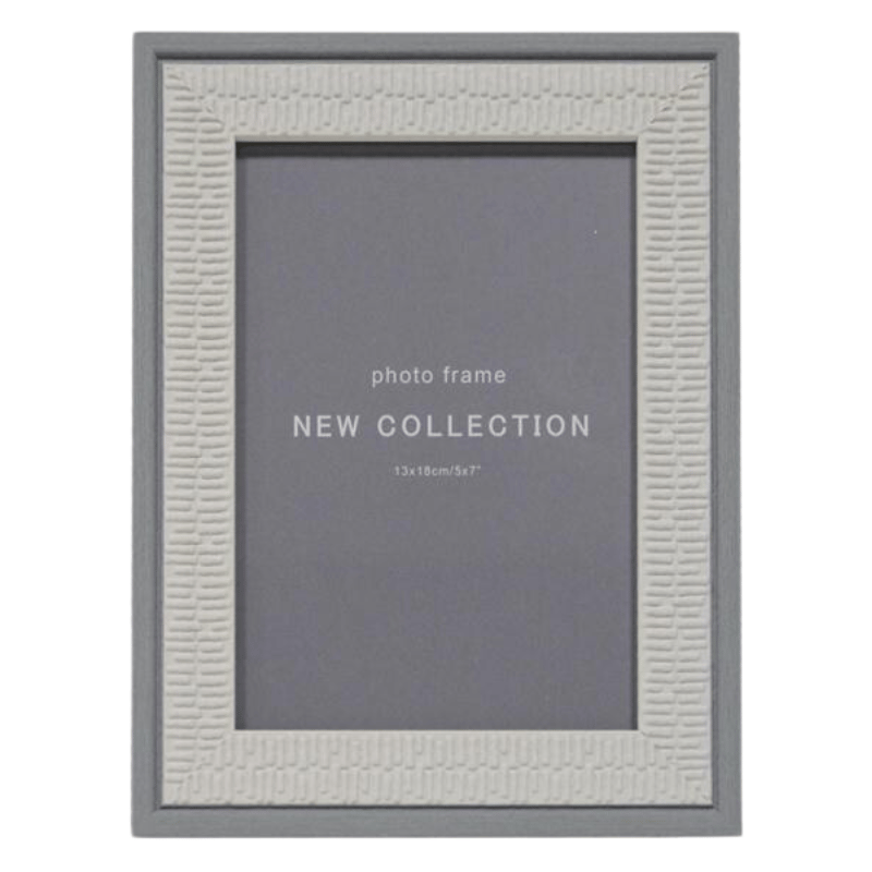 5x7 Grey Wood Alea Picture Frame