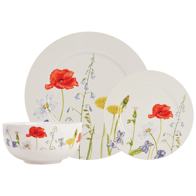 12-Piece Wildflowers Dinnerware Set