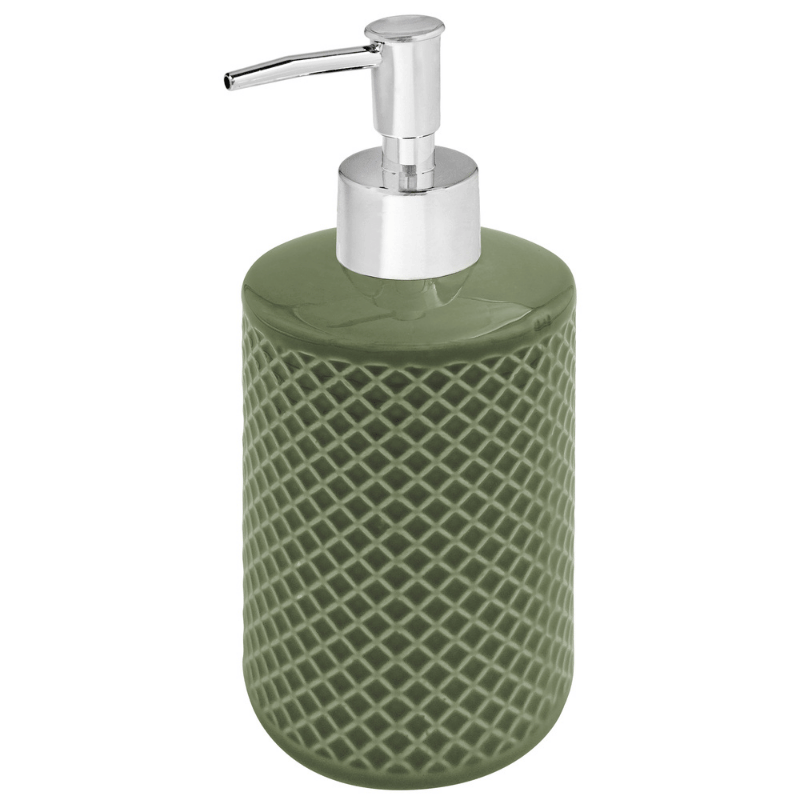 Olive Textured Ceramic Soap Pump