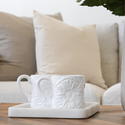 White Poppy Mug