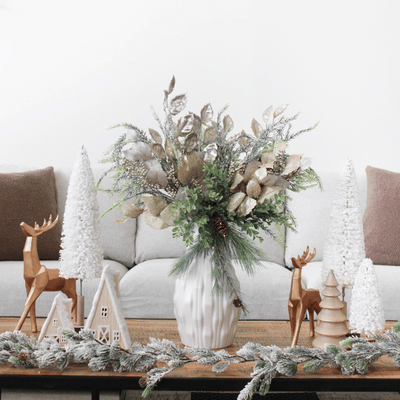 Snowy Green Holiday Garland