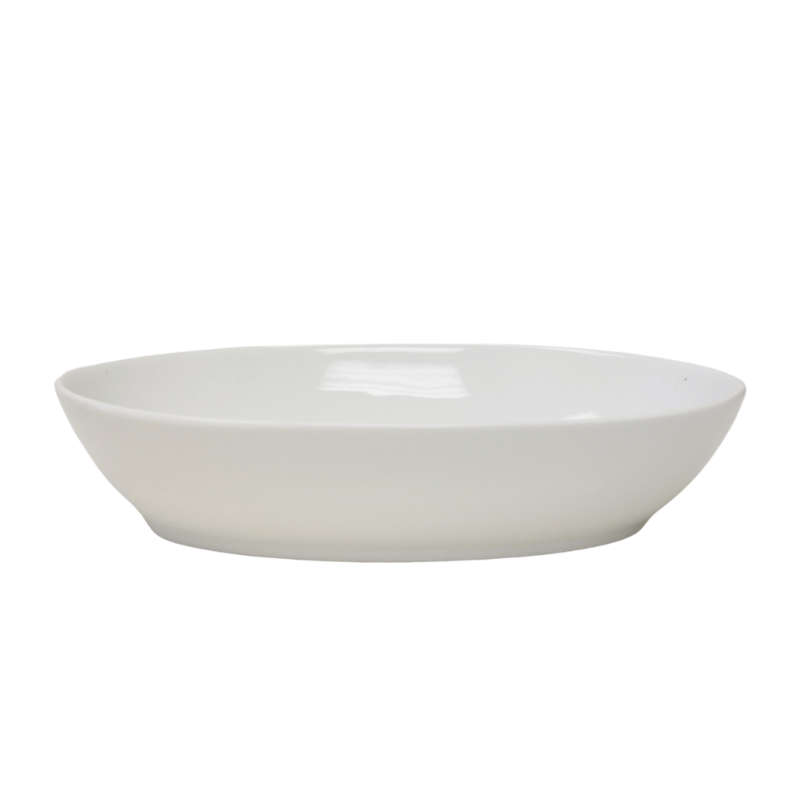 White Basics Small Oval Serving Bowl