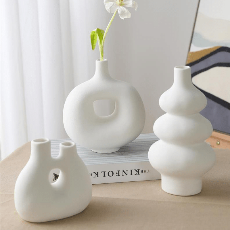 Ainsley Double Stem Donut Vase