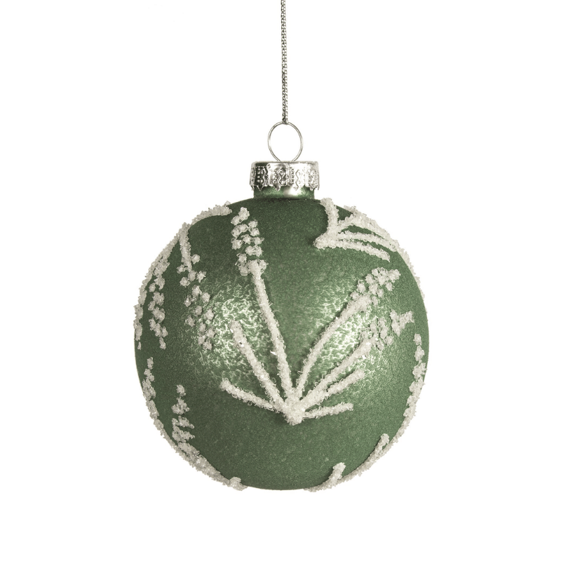 Green Snowbranch Ornament