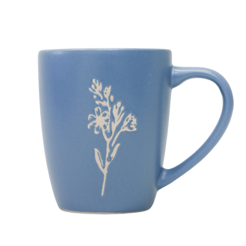 Blue Floral Mug