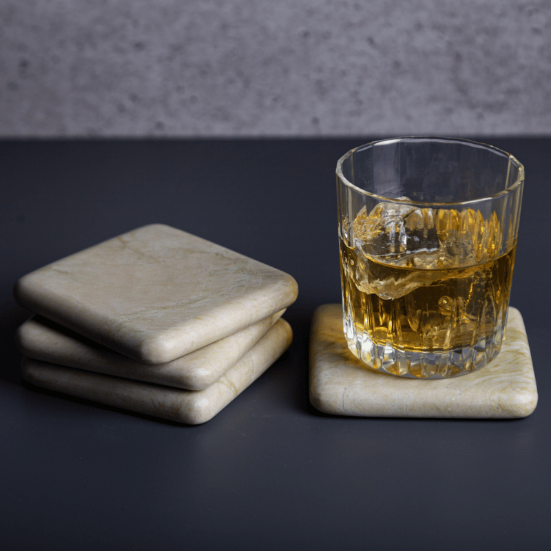 Katini Rolled Edge Coasters - Set of 4