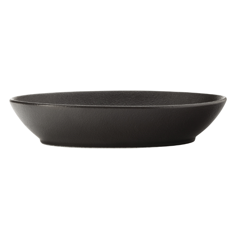 Caviar Small Oval Serving Bowl